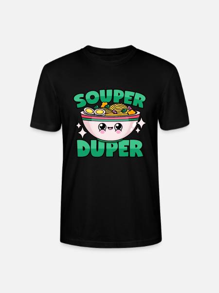 Ramen soup: "Souper Duper" - Stanley/Stella CRAFTER Unisex Organic T-Shirt - black