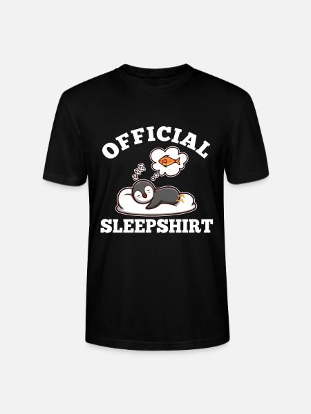 Official sleepshirt penguin - Stanley/Stella CRAFTER Unisex Organic T-Shirt - black