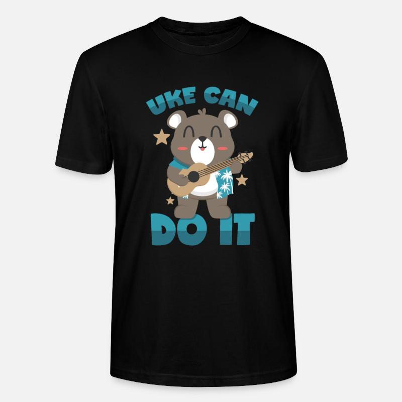 Ukulele Motivation - Stanley/Stella Unisex Bio-T-Shirt CRAFTER - Schwarz