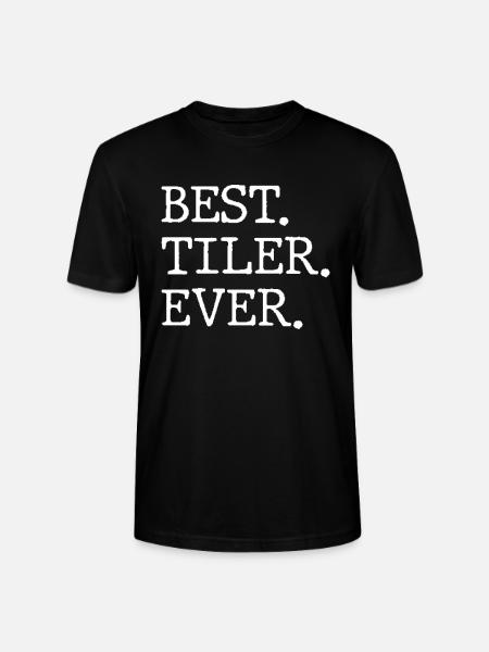 Bester Fliesenleger Jemals - Stanley/Stella Unisex Bio-T-Shirt CRAFTER - Schwarz