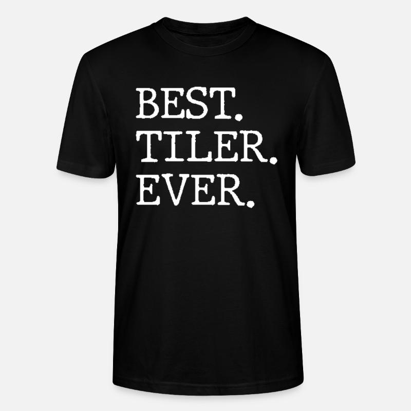 Bester Fliesenleger Jemals - Stanley/Stella Unisex Bio-T-Shirt CRAFTER - Schwarz