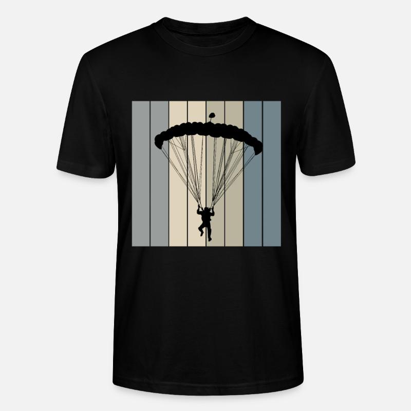 Fallschirmspringen - Stanley/Stella Unisex Bio-T-Shirt CRAFTER - Schwarz