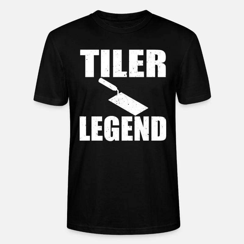 Légende du carrelage - T-shirt bio CRAFTER Stanley Stella Unisexe - noir