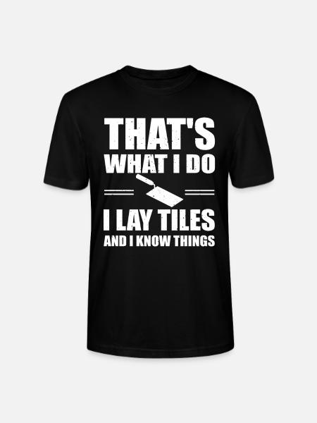 Tiler Gift - Stanley/Stella CRAFTER Unisex Organic T-Shirt - black