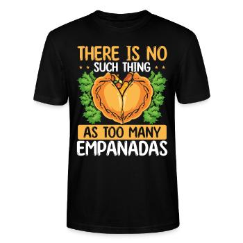 Empada Lover No such thing as Empanadas Colombia - Stanley/Stella CRAFTER Unisex Organic T-Shirt - black - Front - Alina (178cm) & Michal (187cm)