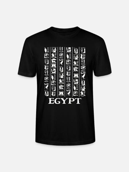 Hieroglyphics Pyramids Ancient Egypt - Stanley/Stella CRAFTER Unisex Organic T-Shirt - black