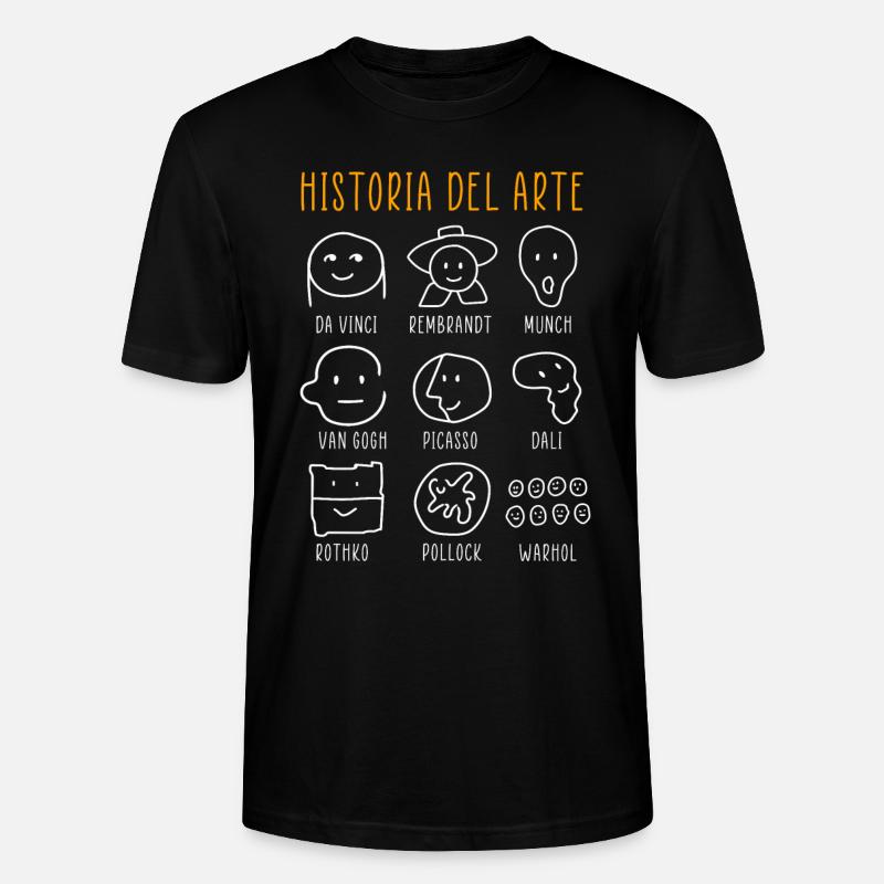 Kunstgeschichte Berühmte klassische Maler - Stanley/Stella Unisex Bio-T-Shirt CRAFTER - Schwarz