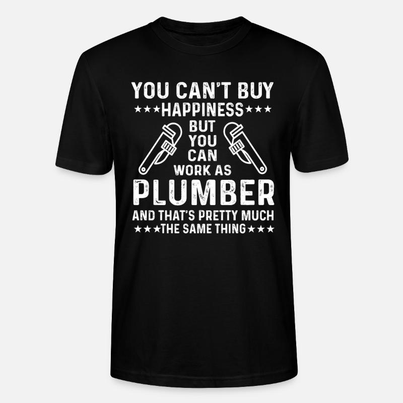 Cooles Klempner Spruch - Stanley/Stella Unisex Bio-T-Shirt CRAFTER - Schwarz