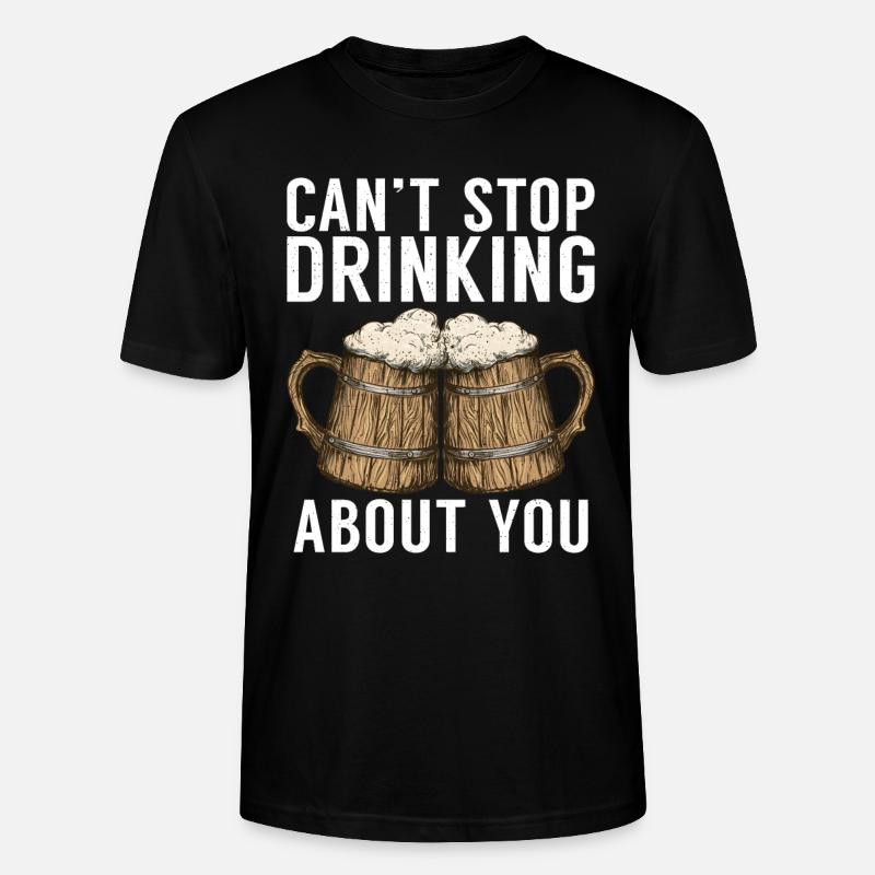 Biertrinker Bier Geschenke - Stanley/Stella Unisex Bio-T-Shirt CRAFTER - Schwarz