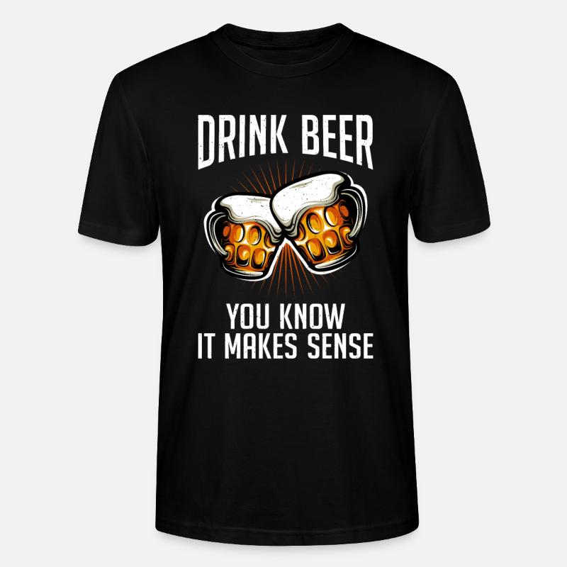 Biertrinker Bier Geschenke - Stanley/Stella Unisex Bio-T-Shirt CRAFTER - Schwarz