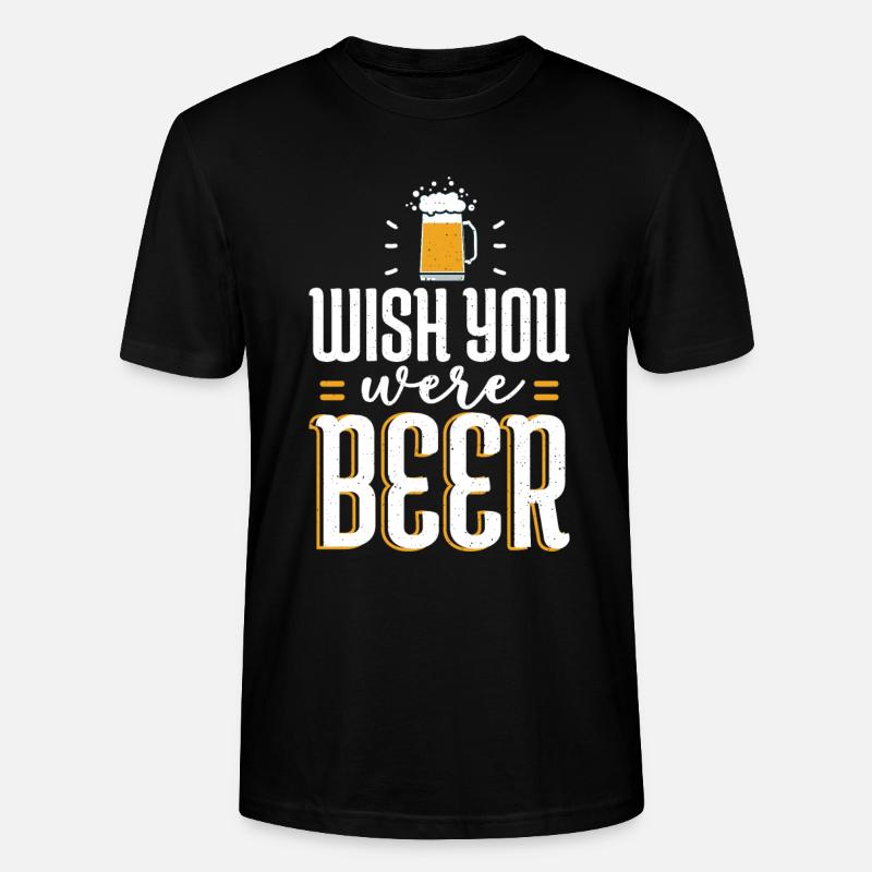 Biertrinker Bier Geschenke - Stanley/Stella Unisex Bio-T-Shirt CRAFTER - Schwarz