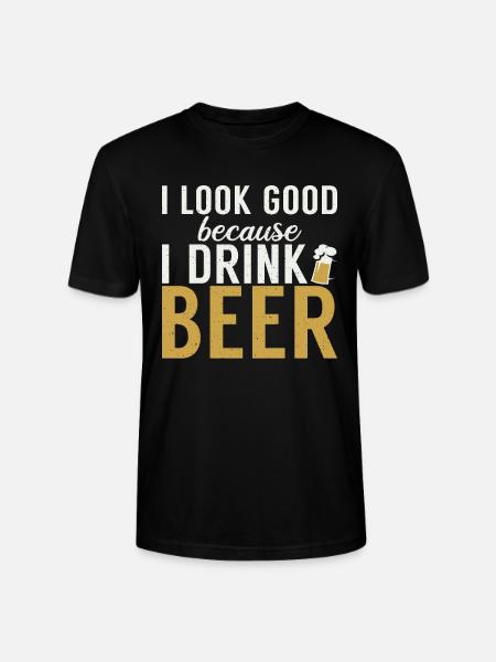 Biertrinker Bier Geschenke - Stanley/Stella Unisex Bio-T-Shirt CRAFTER - Schwarz