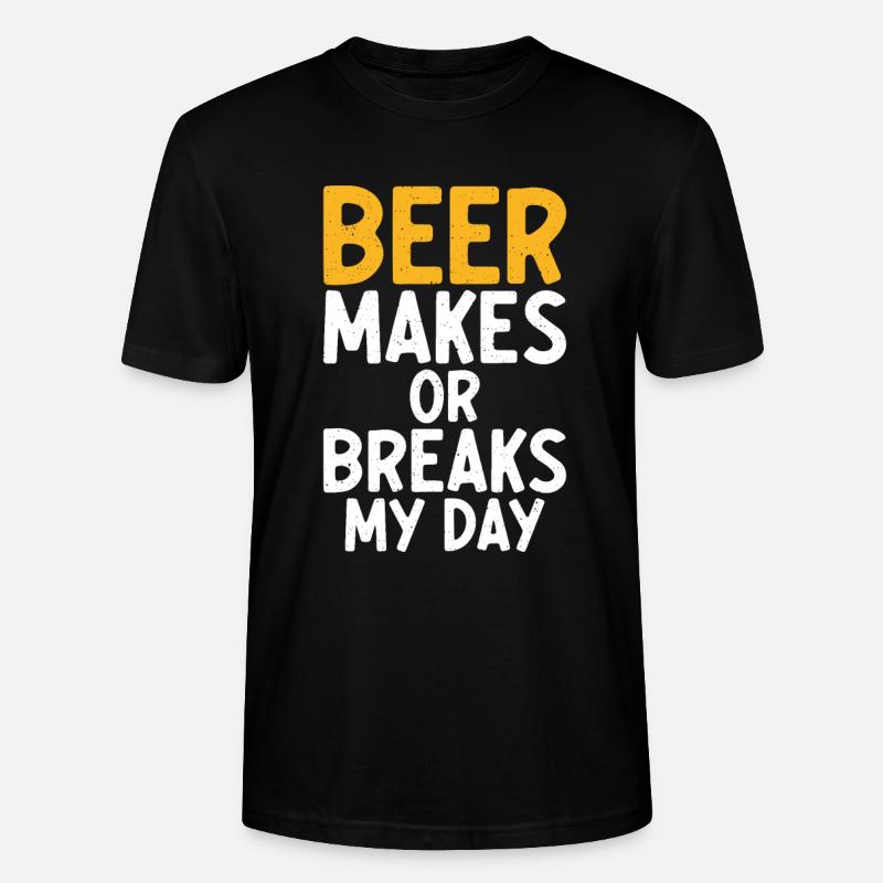 Biertrinker Bier Geschenke - Stanley/Stella Unisex Bio-T-Shirt CRAFTER - Schwarz