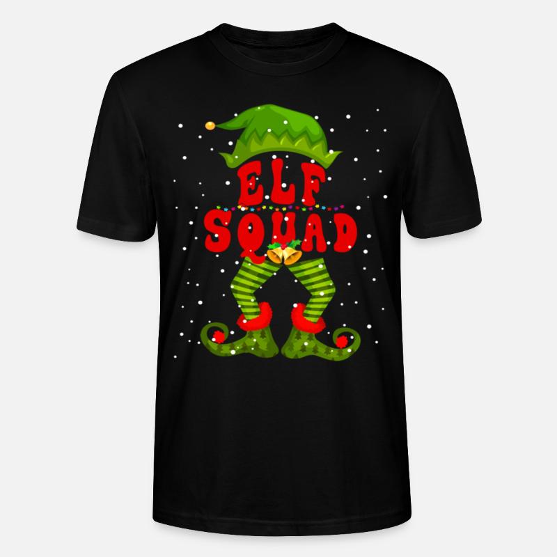 Elf Squad Mignon Elfe Noël - T-shirt bio CRAFTER Stanley Stella Unisexe - noir