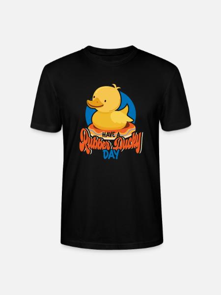 Gummiente Gummienten Entenliebhaber Badezimmer - Stanley/Stella Unisex Bio-T-Shirt CRAFTER - Schwarz