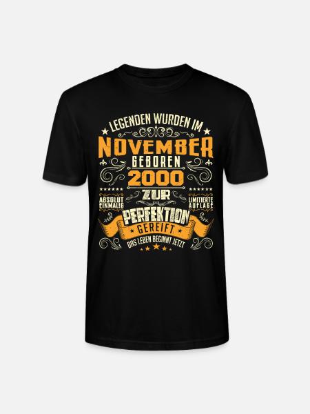 Im November 2000 geboren - T-shirt bio CRAFTER Stanley Stella Unisexe - noir