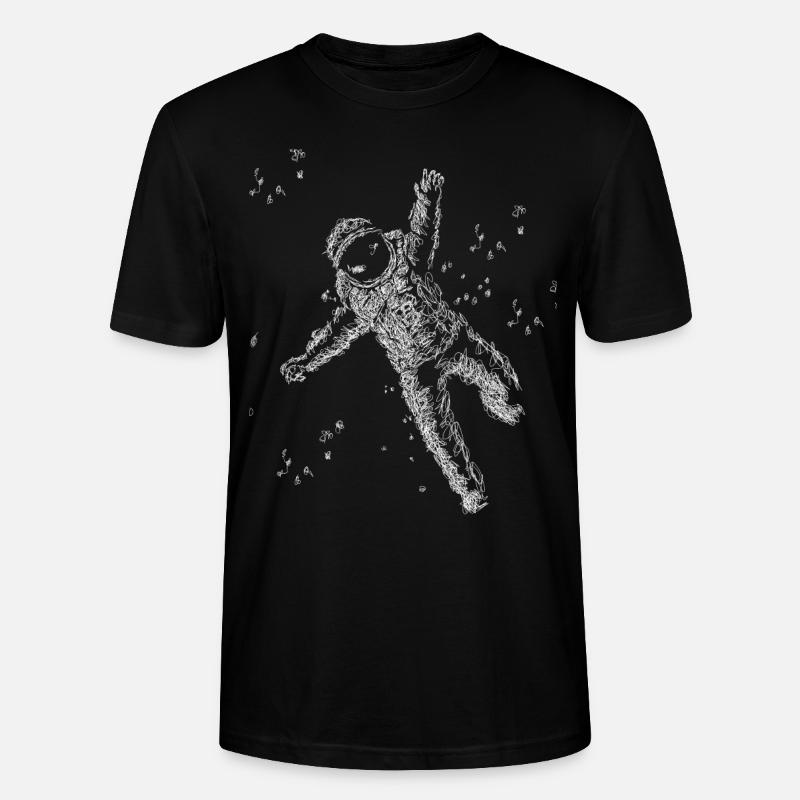 Astronaut im Himmel - Stanley/Stella Unisex Bio-T-Shirt CRAFTER - Schwarz