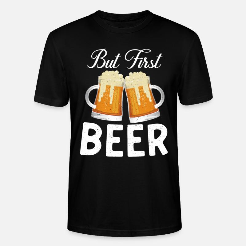 Biertrinker Bier Geschenke - Stanley/Stella Unisex Bio-T-Shirt CRAFTER - Schwarz