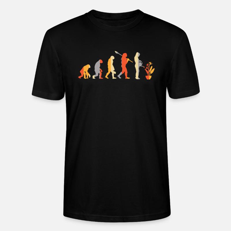 Evolution Gärtnerin Pflanze Gießkanne Strelizien - Stanley/Stella Unisex Bio-T-Shirt CRAFTER - Schwarz