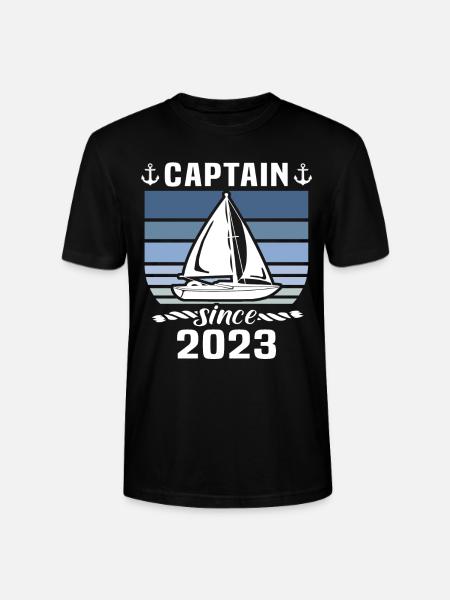 Kapitän 2023 Bootsführerschein Boot - Stanley/Stella Unisex Bio-T-Shirt CRAFTER - Schwarz