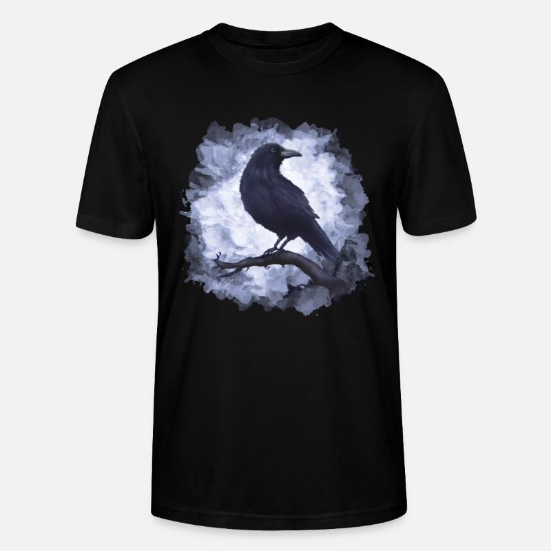 Rabe Krähe Goth - Stanley/Stella Unisex Bio-T-Shirt CRAFTER - Schwarz