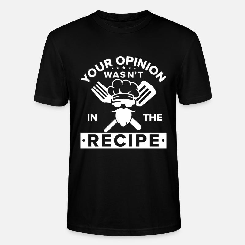 Chef Citation Cadeau Drôle Chef - T-shirt bio CRAFTER Stanley Stella Unisexe - noir