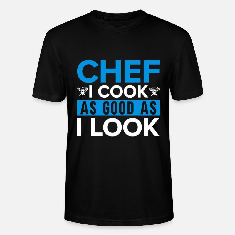 Küchenchef Spruch Geschenk Lustig Koch - Stanley/Stella Unisex Bio-T-Shirt CRAFTER - Schwarz