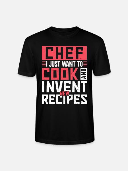 Chef Quote Gift Funny Chef - Stanley/Stella CRAFTER Unisex Organic T-Shirt - black