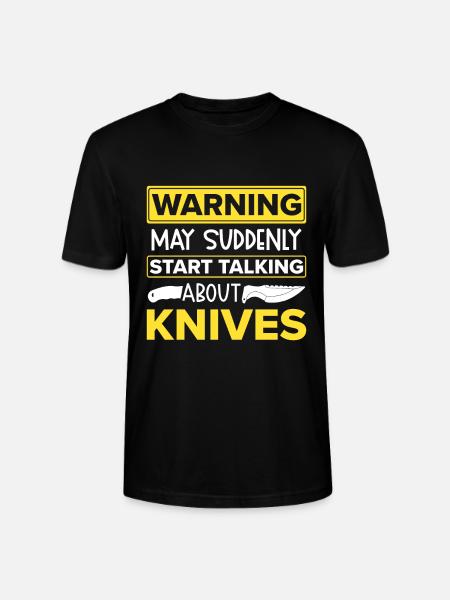 Messerwurfscheibe Geschenk Messerwerfer - Stanley/Stella Unisex Bio-T-Shirt CRAFTER - Schwarz