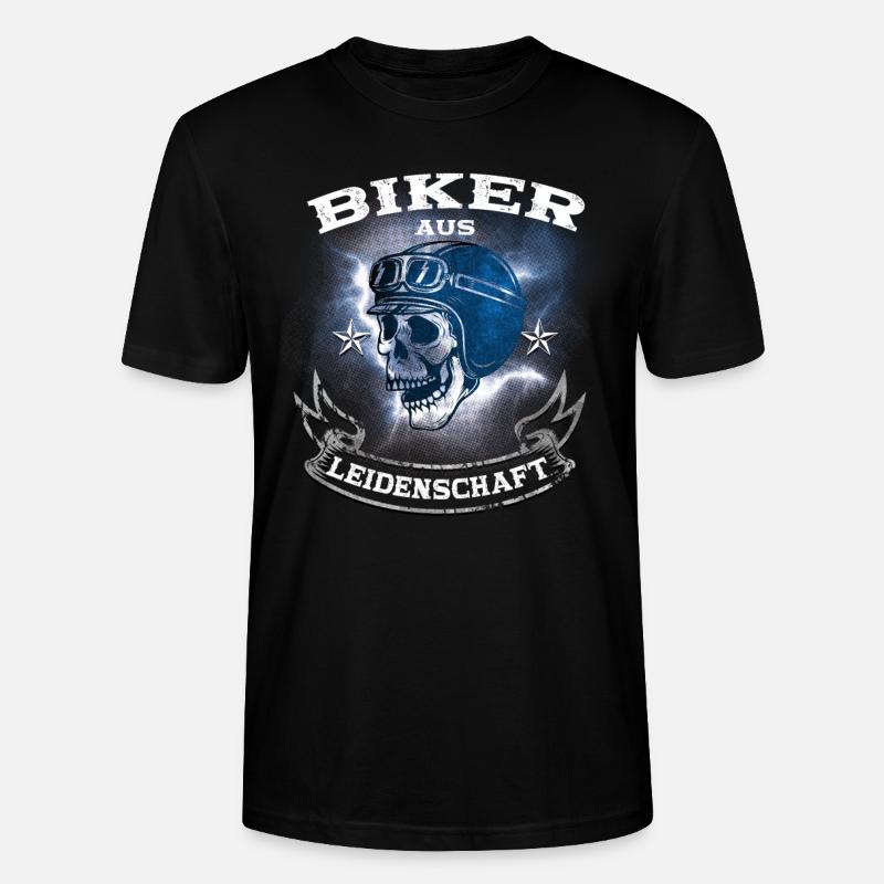 Biker aus Leidenschaft - Stanley/Stella Unisex Bio-T-Shirt CRAFTER - Schwarz