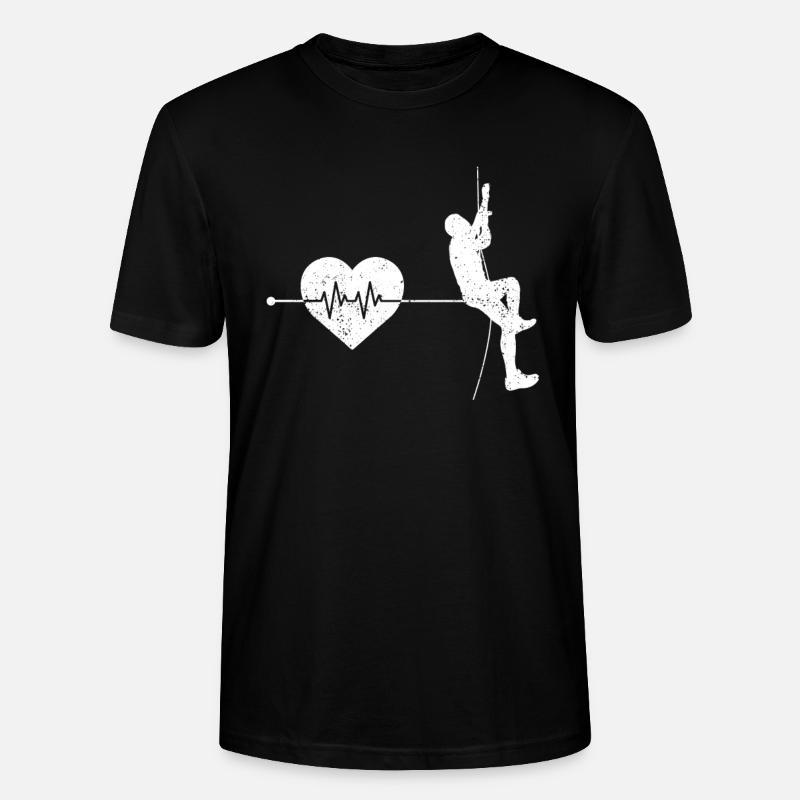 Accélération du rythme cardiaque - T-shirt bio CRAFTER Stanley Stella Unisexe - noir