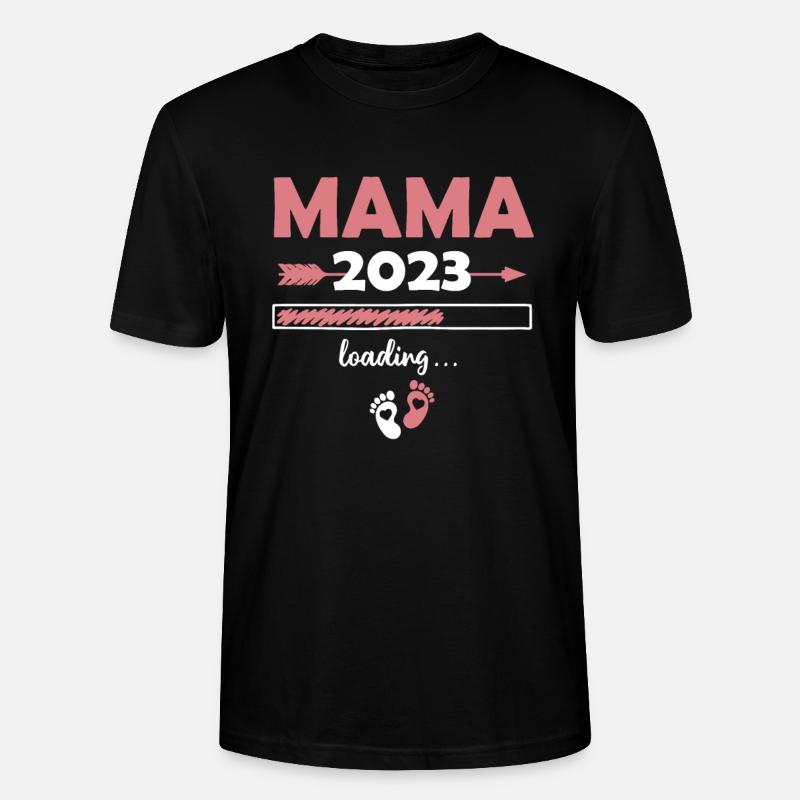 Mama Loading 2023 - Stanley/Stella CRAFTER Unisex Organic T-Shirt - black