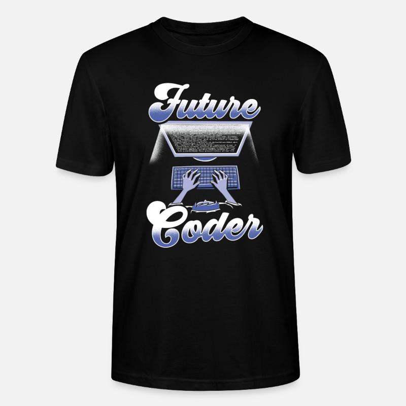 Zukünftiger Coder Code Programmierer Coding - Stanley/Stella Unisex Bio-T-Shirt CRAFTER - Schwarz