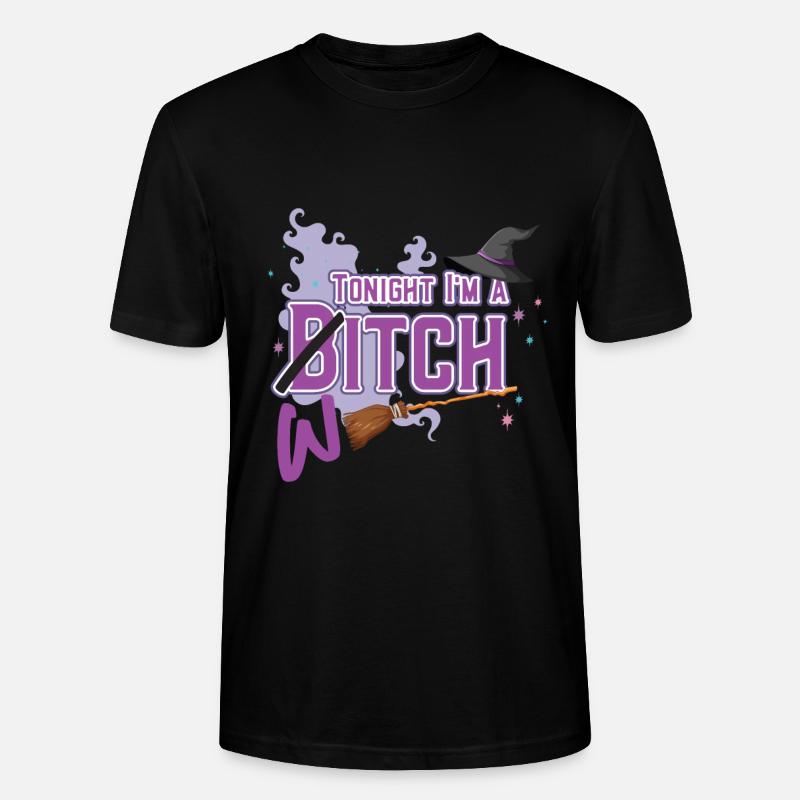 Tonight I M A Witch - Stanley/Stella Unisex Bio-T-Shirt CRAFTER - Schwarz