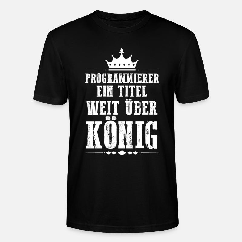 Programmieren Entwickler Coder Programmierer - Stanley/Stella Unisex Bio-T-Shirt CRAFTER - Schwarz