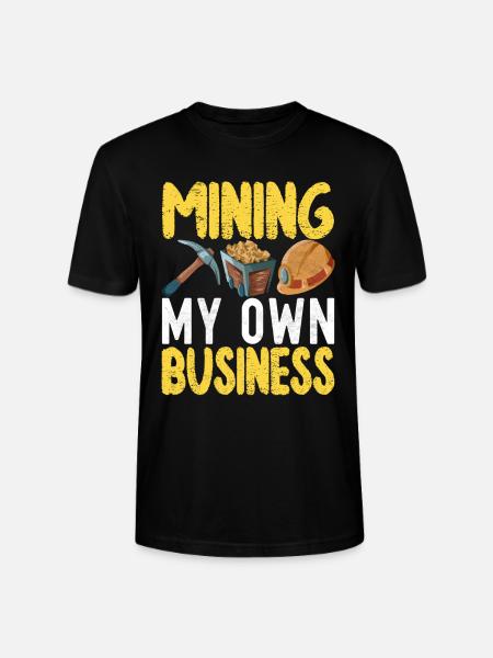 Gold Diggers Gold Mining - Stanley/Stella CRAFTER Unisex Organic T-Shirt - black