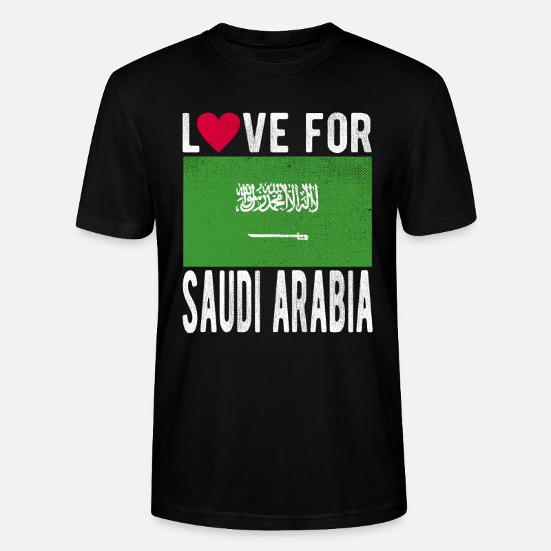 Drapeau de l’Arabie saoudite - T-shirt bio CRAFTER Stanley Stella Unisexe - noir