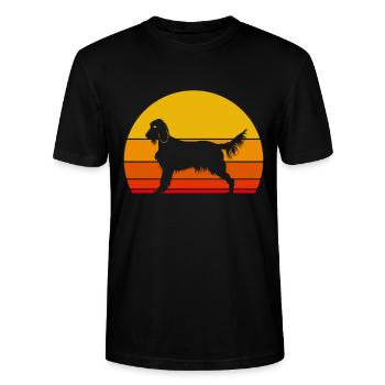 Irish Setter - Stanley/Stella Unisex Bio-T-Shirt CRAFTER - Schwarz - Vorne - Alina (178cm) & Michal (187cm)