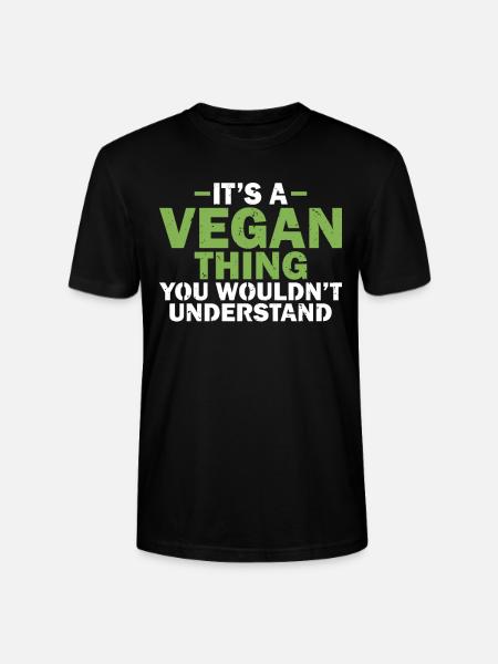 Veggie Lover Vegan Gift - Stanley/Stella CRAFTER Unisex Organic T-Shirt - black