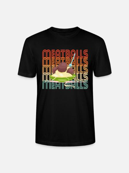 Meatball Frikadelle Essen Geschenk - Stanley/Stella Unisex Bio-T-Shirt CRAFTER - Schwarz