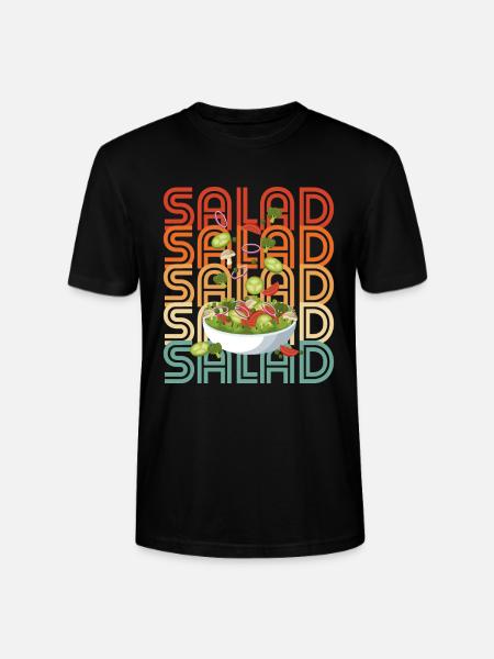 Retro salad - Stanley/Stella CRAFTER Unisex Organic T-Shirt - black