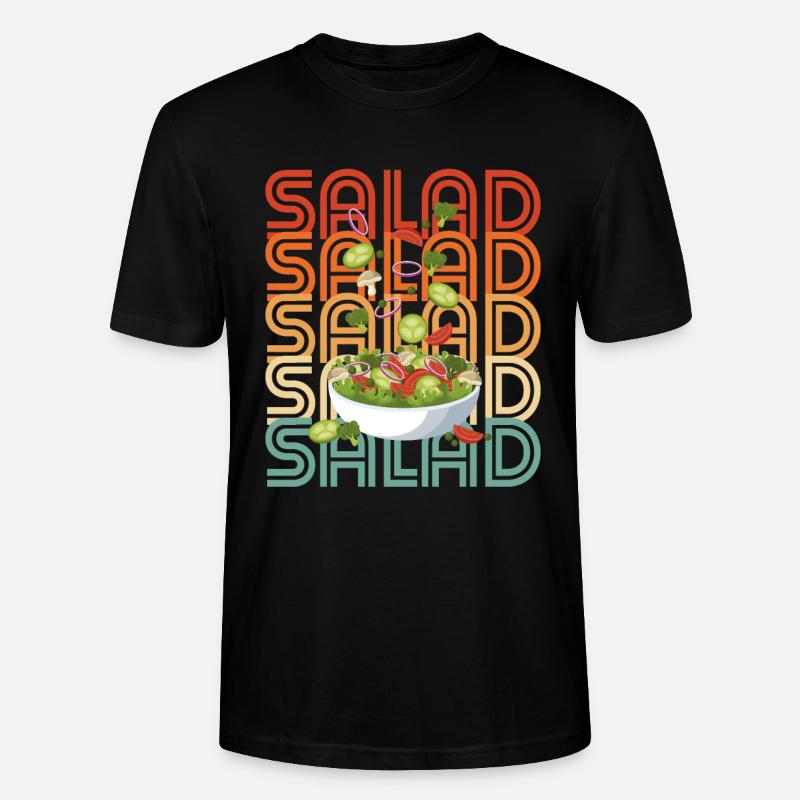 Retro-Salat - Stanley/Stella Unisex Bio-T-Shirt CRAFTER - Schwarz