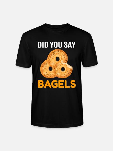 Bagel Bagels Gift - Stanley/Stella CRAFTER Unisex Organic T-Shirt - black