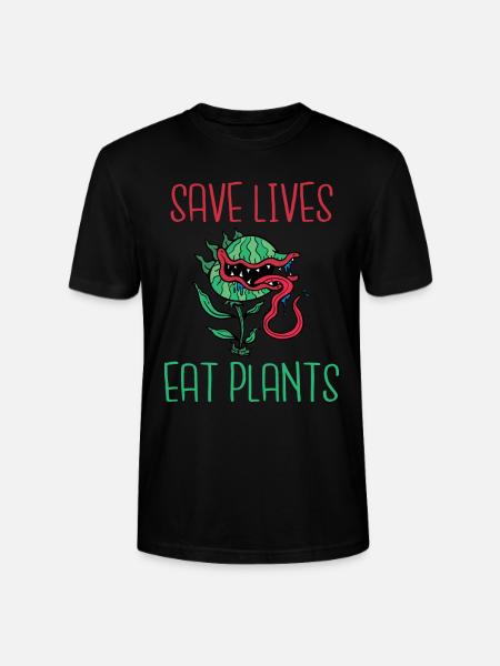 Veggie Lover Vegan Gift - Stanley/Stella CRAFTER Unisex Organic T-Shirt - black