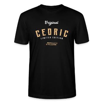 Cedric Limited Edition - Stanley/Stella Unisex Bio-T-Shirt CRAFTER - Schwarz - Vorne - Alina (178cm) & Michal (187cm)