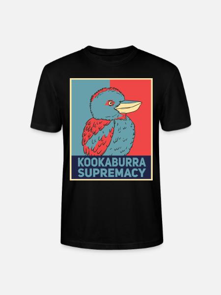 Australischer Kookaburra - Stanley/Stella Unisex Bio-T-Shirt CRAFTER - Schwarz