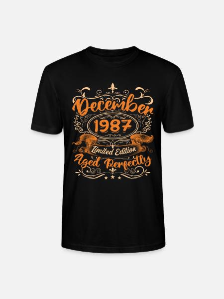 December 1987 | Limited Edition - Stanley/Stella CRAFTER Unisex Organic T-Shirt - black