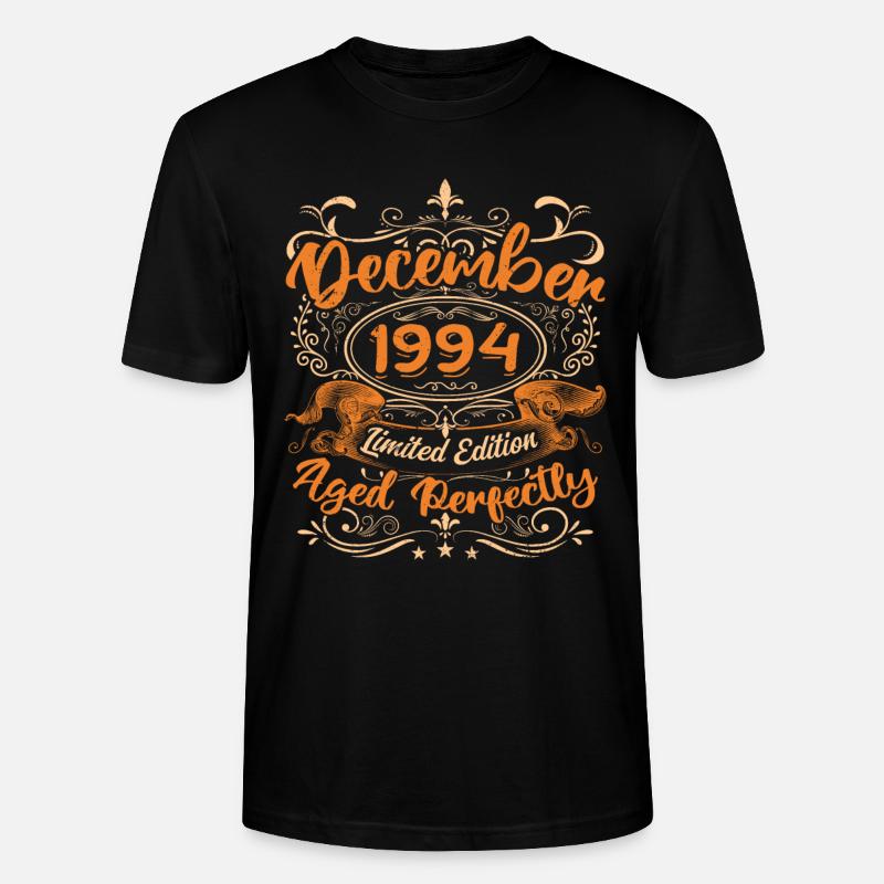 Dezember 1994 | Limitierte Auflage - Stanley/Stella Unisex Bio-T-Shirt CRAFTER - Schwarz
