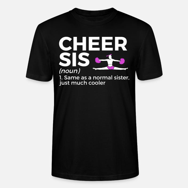 Cheerleader Cheerleading - Stanley/Stella Unisex Bio-T-Shirt CRAFTER - Schwarz