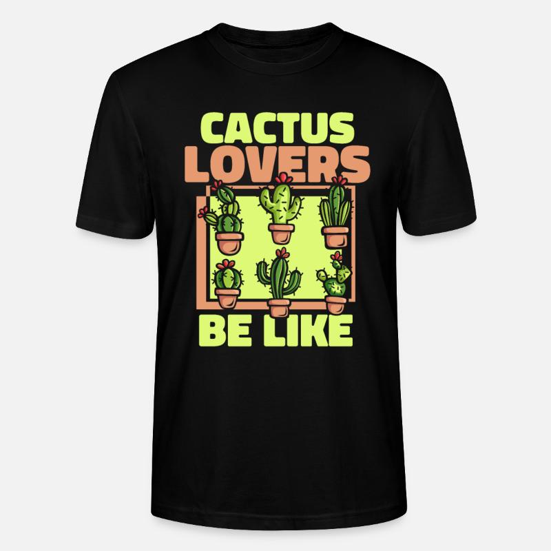 Kaktus Garten - Stanley/Stella Unisex Bio-T-Shirt CRAFTER - Schwarz